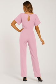 Jinte-Rose - Jumpsuit with bow detail