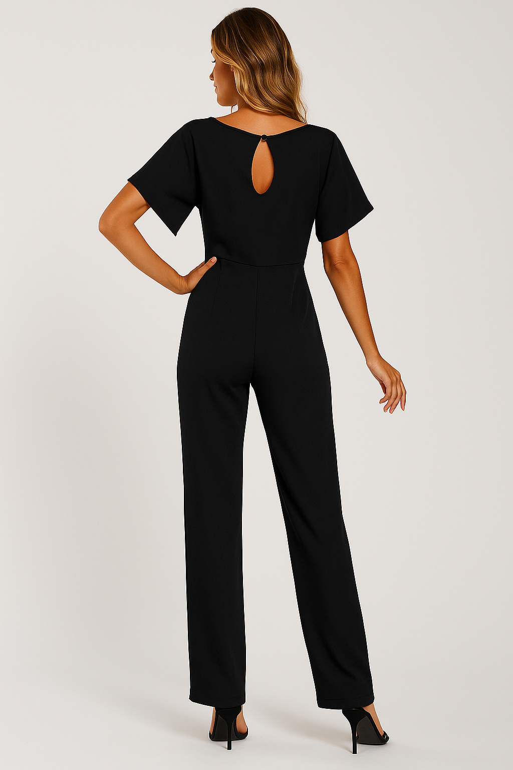 Jinte-Rose - Jumpsuit with bow detail
