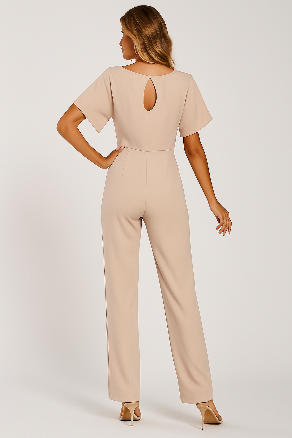 Jinte-Rose - Jumpsuit with bow detail