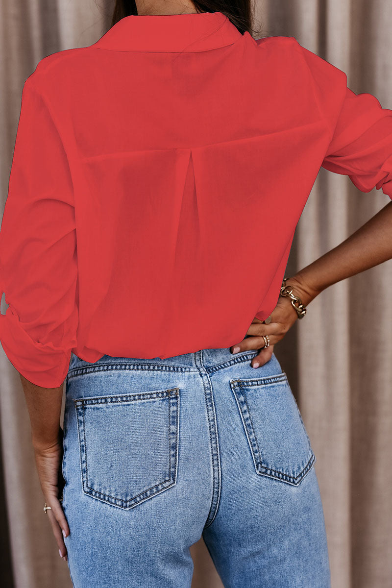 Oversized Blouse with Long Sleeves for Women
