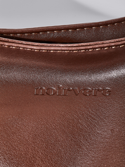 Minimalist Vegan Leather Hobo Shoulder Bag