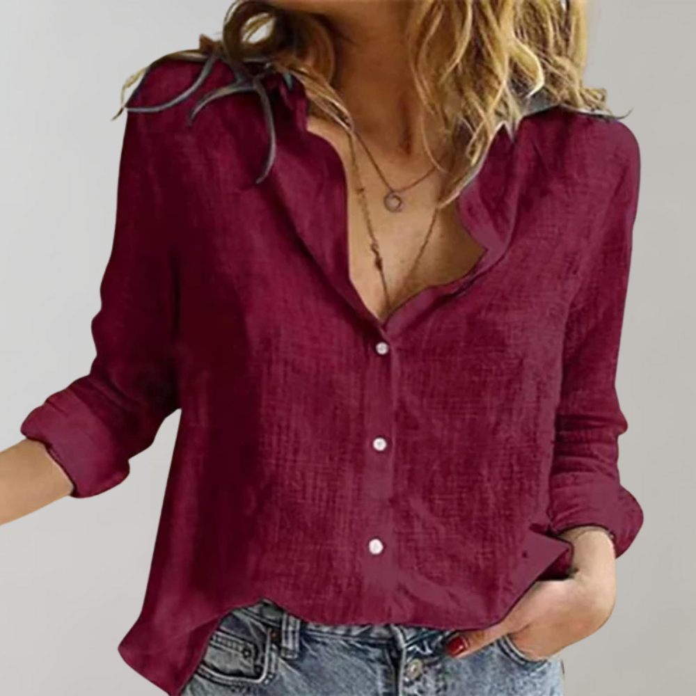 Timeless Blouse for Women with Long Sleeves and Loose Fit