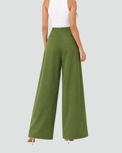 Women's Wide-Leg Pants with High Waist
