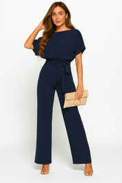 Jinte-Rose - Jumpsuit with bow detail