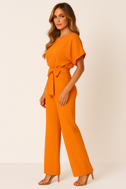 Jinte-Rose - Jumpsuit with bow detail