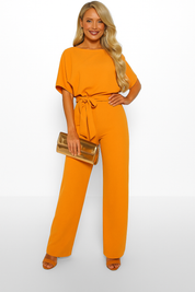 Jinte-Rose - Jumpsuit with bow detail