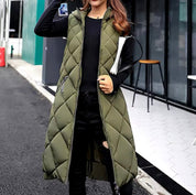 Padded Sleeveless Women's Bodywarmer with Hood