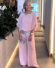 Elegant Two-Piece Set with Wide Pants