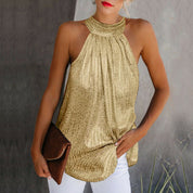 Elif - Glitter Halter Top