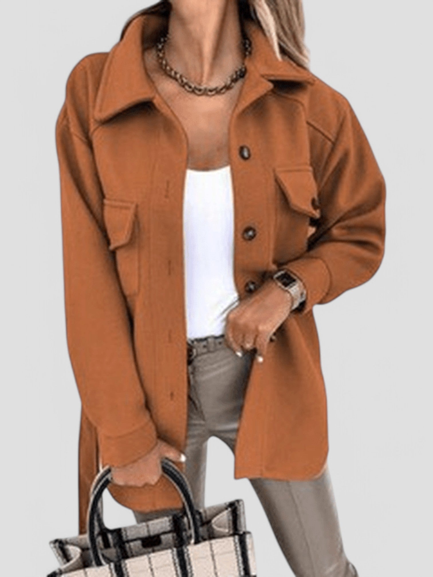 Dena - Trendy Lightweight Women's Jacket with Buttons
