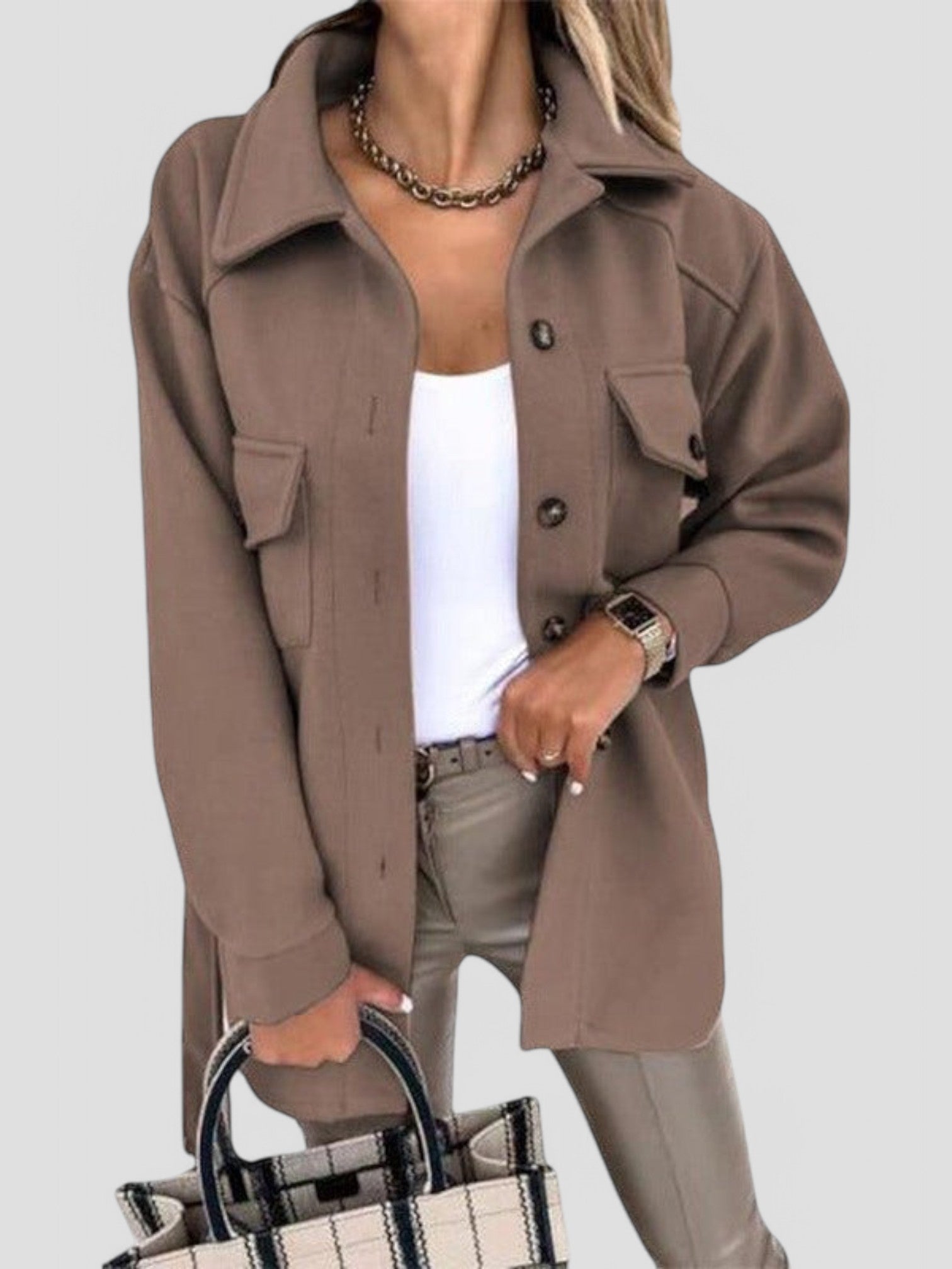 Dena - Trendy Lightweight Women's Jacket with Buttons
