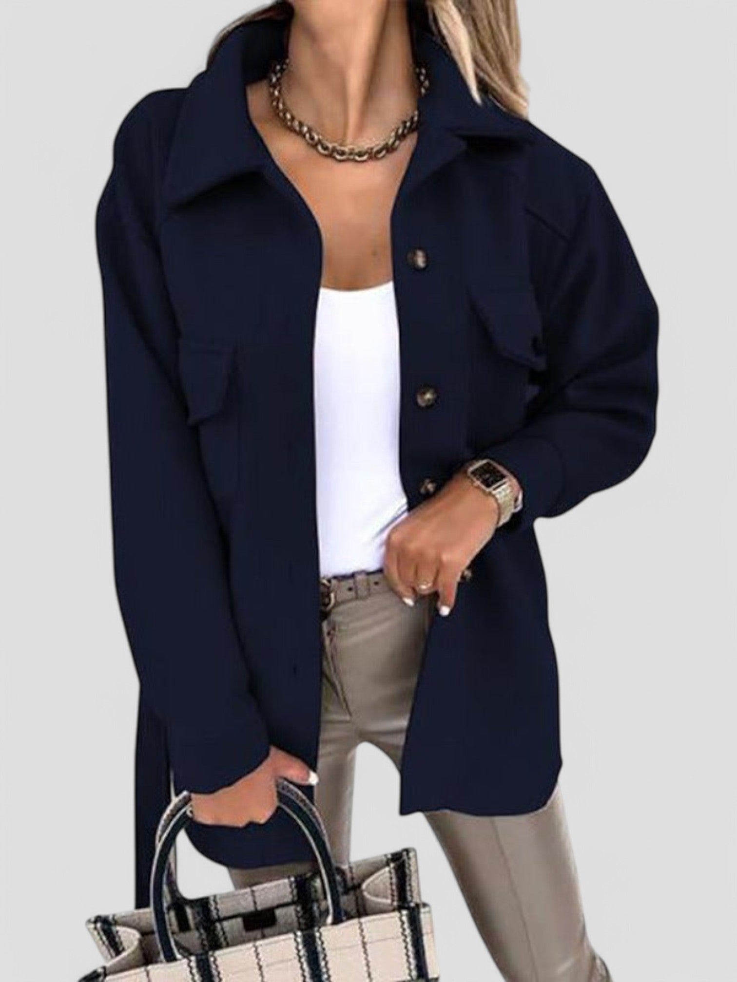 Dena - Trendy Lightweight Women's Jacket with Buttons