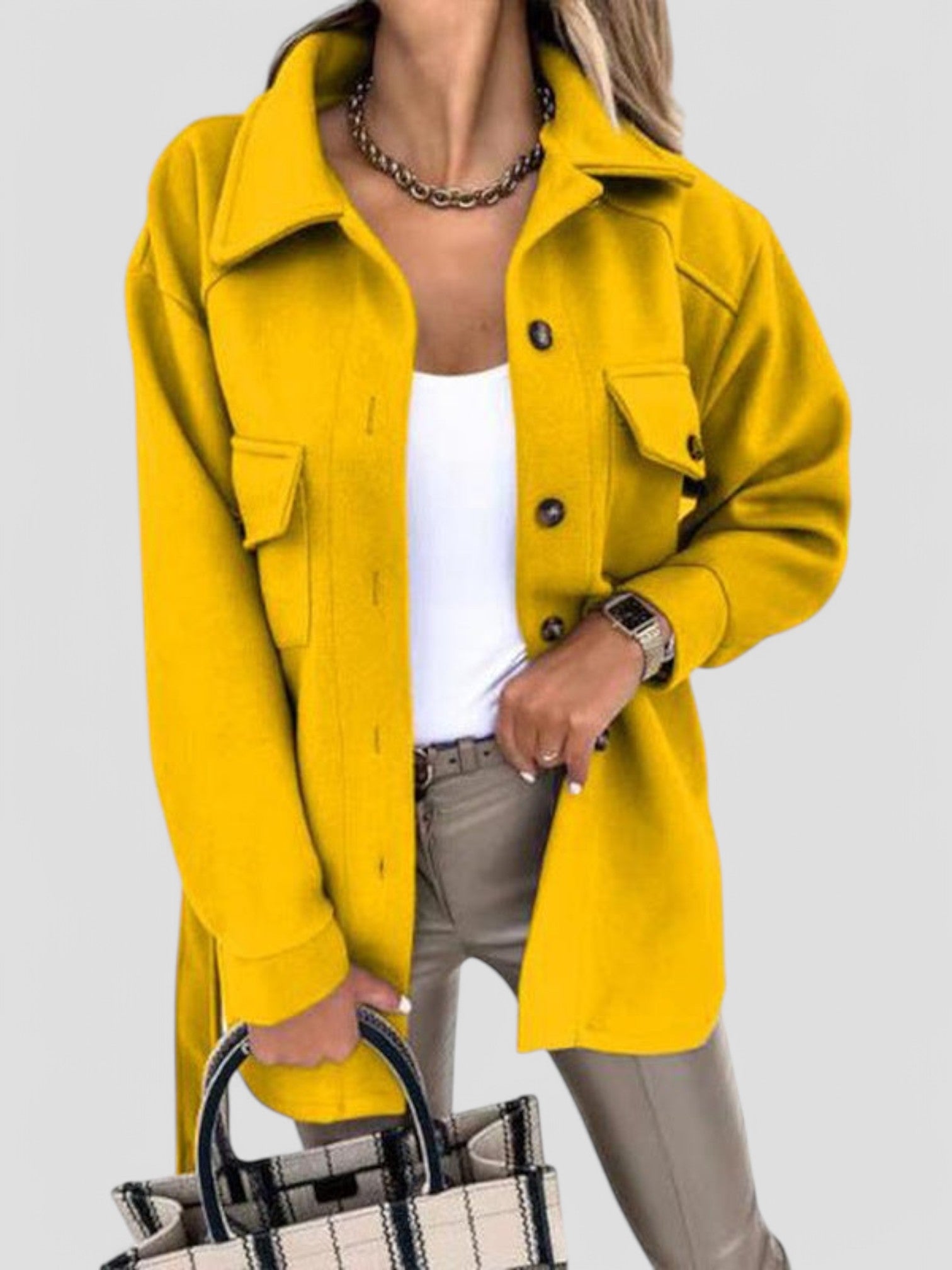 Dena - Trendy Lightweight Women's Jacket with Buttons