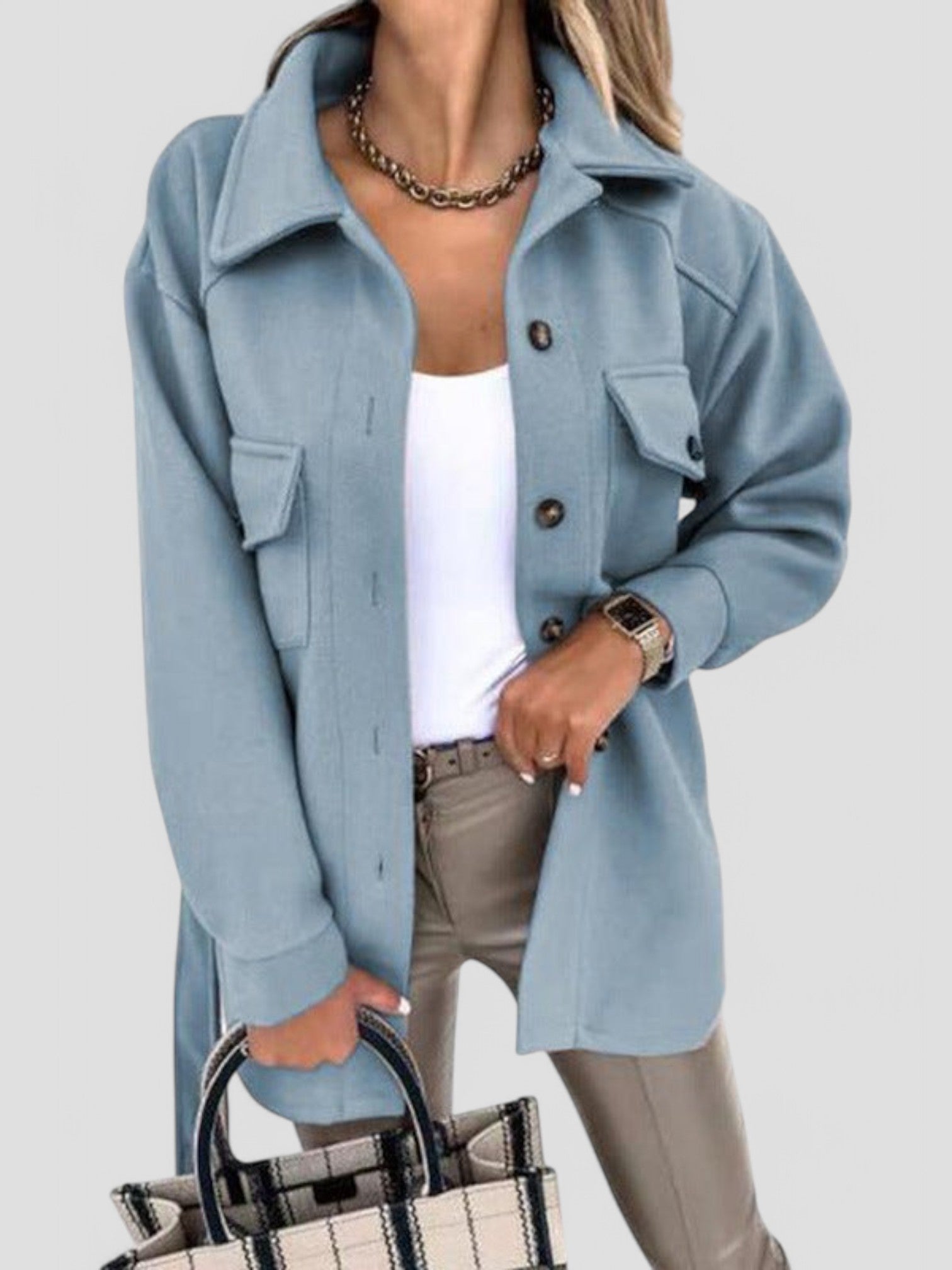 Dena - Trendy Lightweight Women's Jacket with Buttons