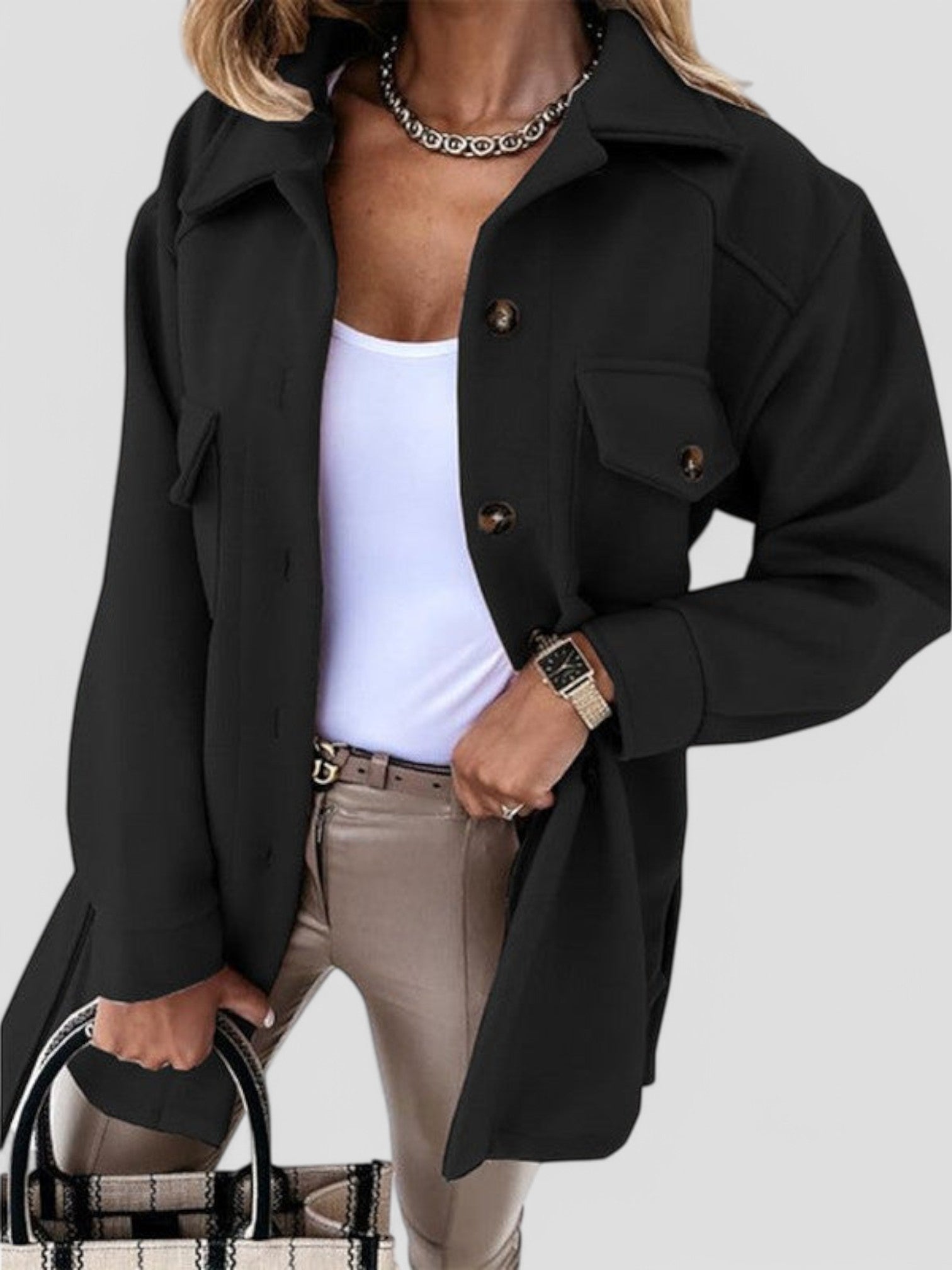 Dena - Trendy Lightweight Women's Jacket with Buttons