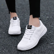 Sporty Sneakers With Breathable Mesh For Women
