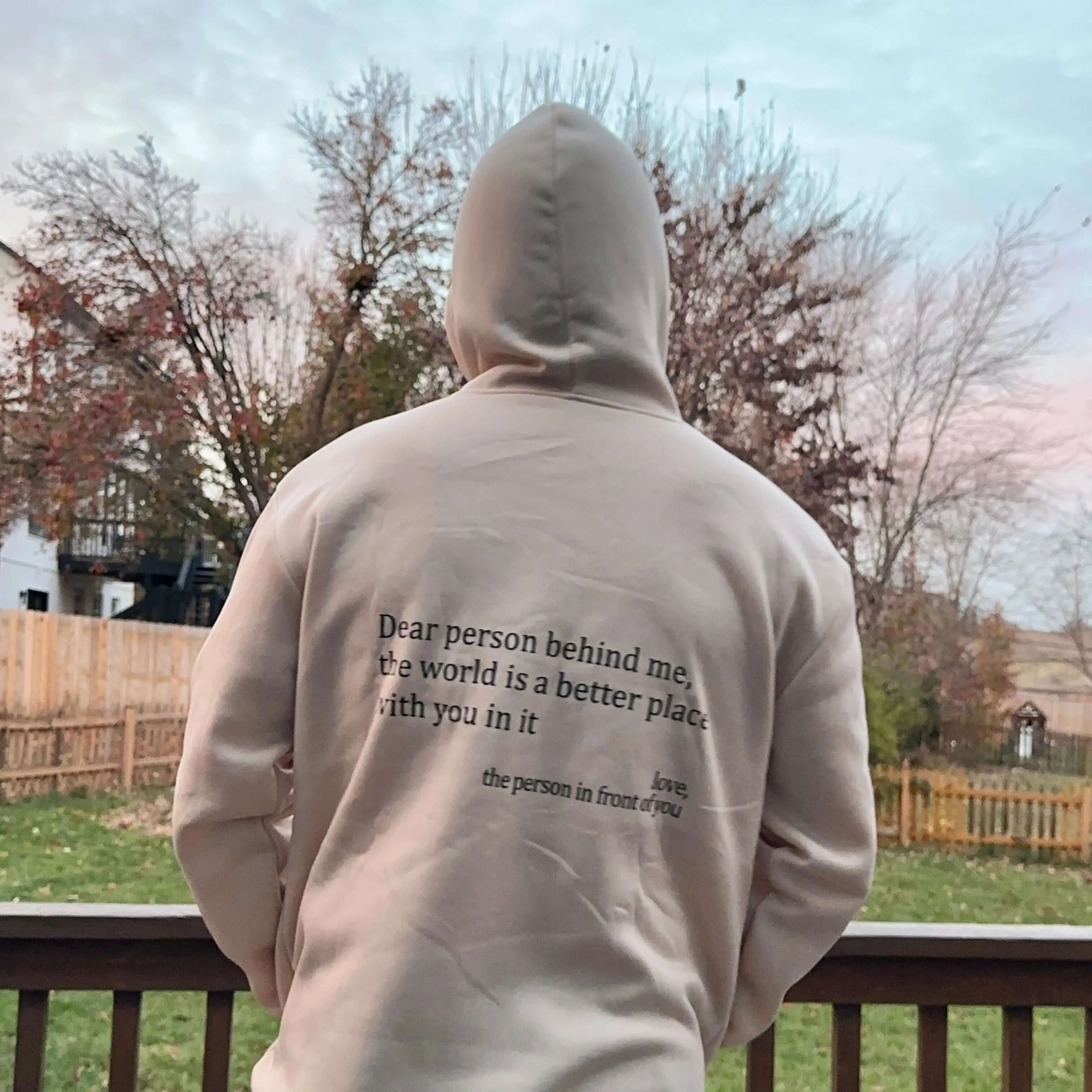 Casual Unisex Hoodie With Statement Print And Long Sleeves