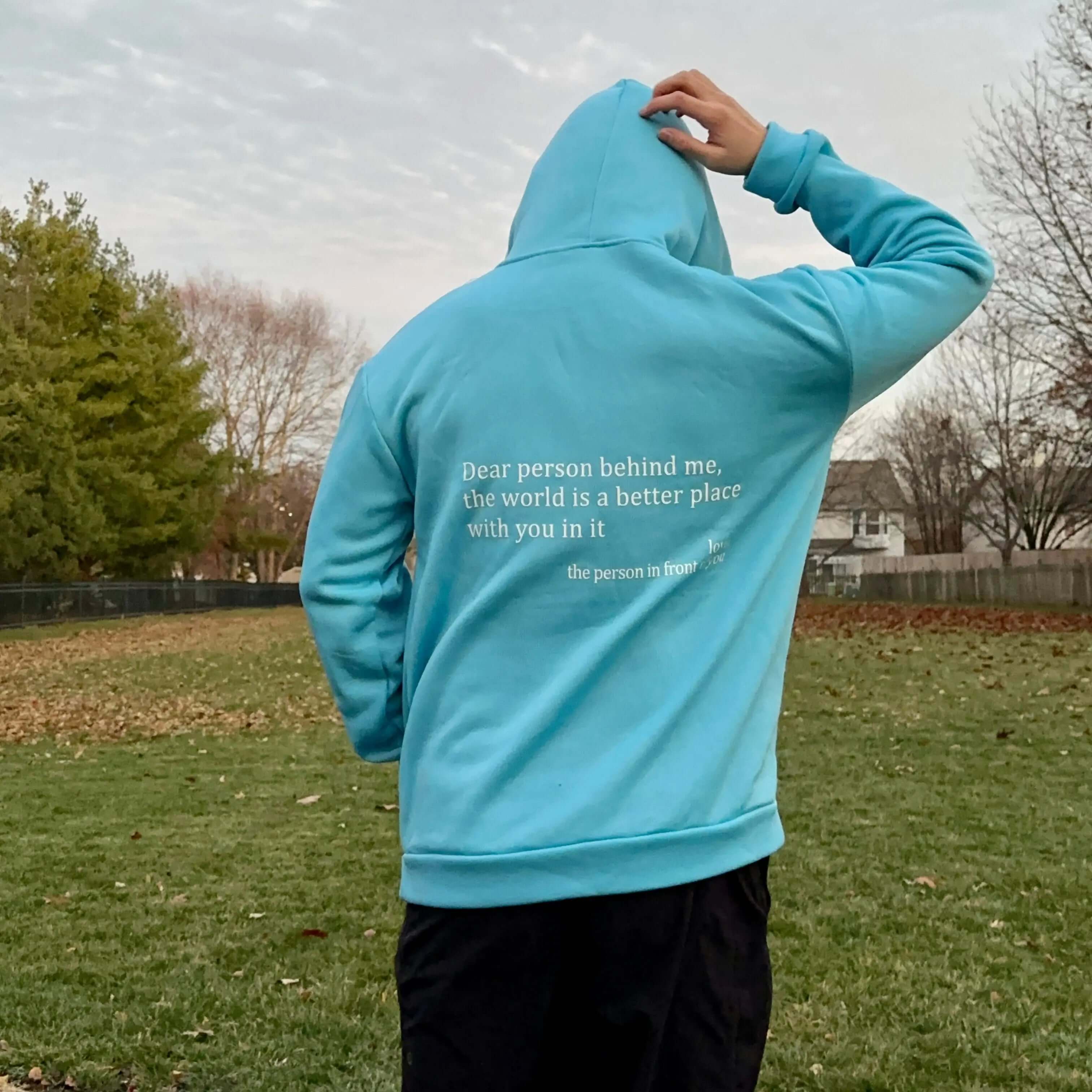 Casual Unisex Hoodie With Statement Print And Long Sleeves