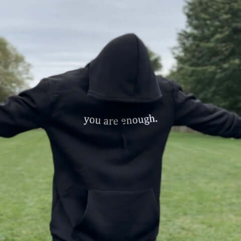 Casual Unisex Hoodie With Statement Print And Long Sleeves