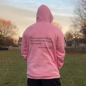 Casual Unisex Hoodie With Statement Print And Long Sleeves