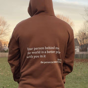 Casual Unisex Hoodie With Statement Print And Long Sleeves