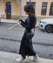 Zoë - Elegant Long Satin Maxi Skirt