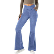 Flared Jeans for Women with High Waist and Stretch Fit