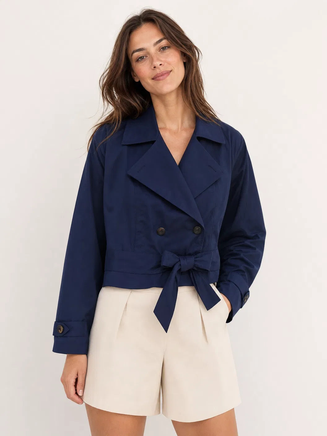 Lilia - Short Stylish Trench Coat