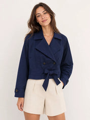 Lilia - Short Stylish Trench Coat