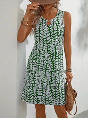 Marcella Dress | Printed Sleeveless Summer Mini Dress