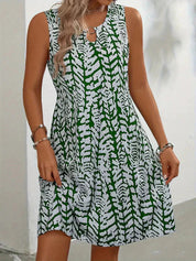Marcella Dress | Printed Sleeveless Summer Mini Dress