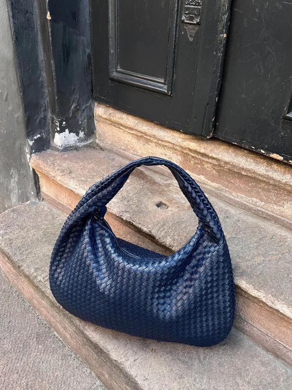 Braided Vegan Leather Handbag