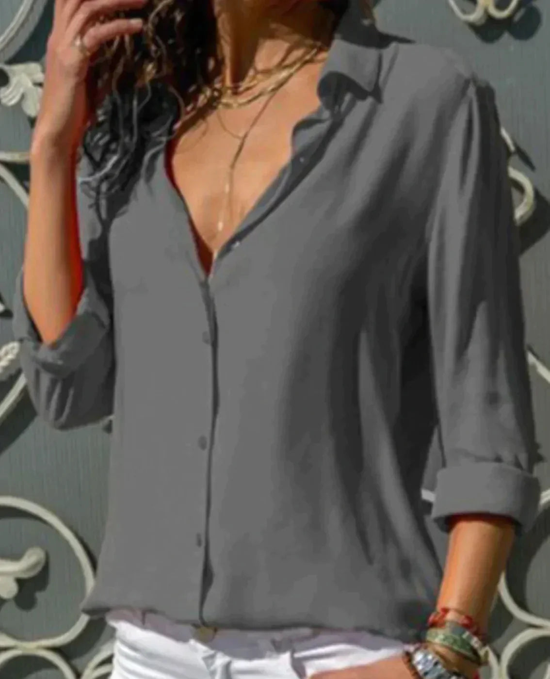 Sienna - Satin Look Blouse