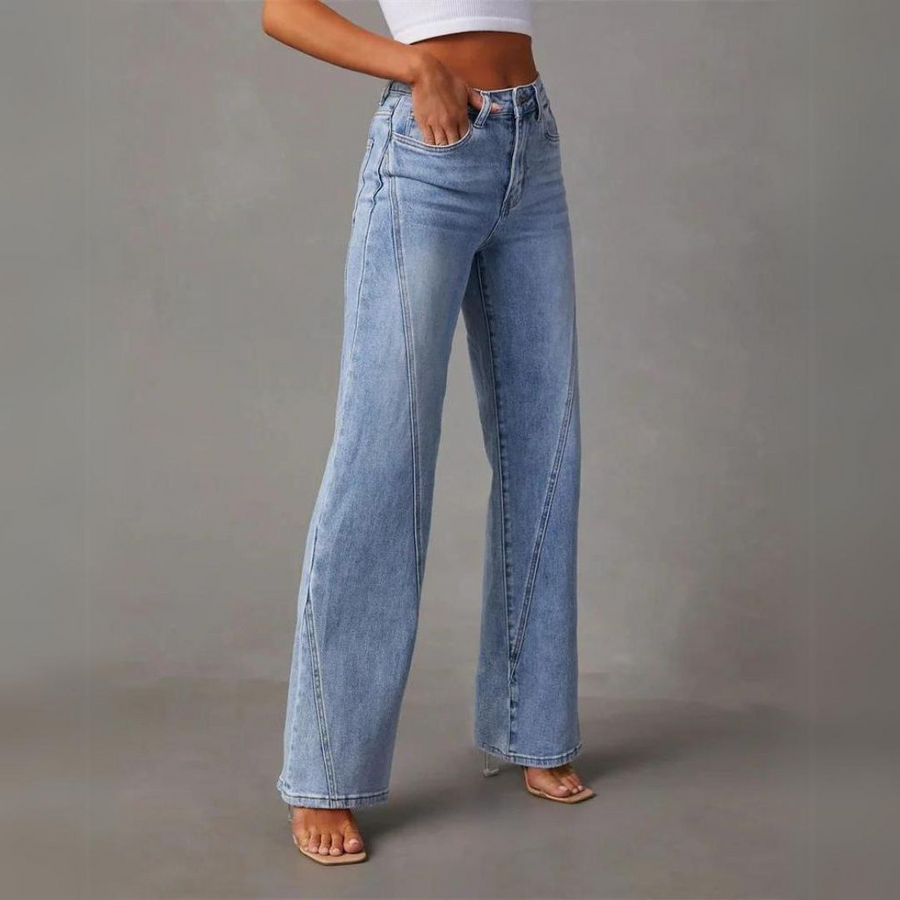 High-Waist Denim Jeans for Women | Wide-Leg