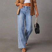 High-Waist Denim Jeans for Women | Wide-Leg