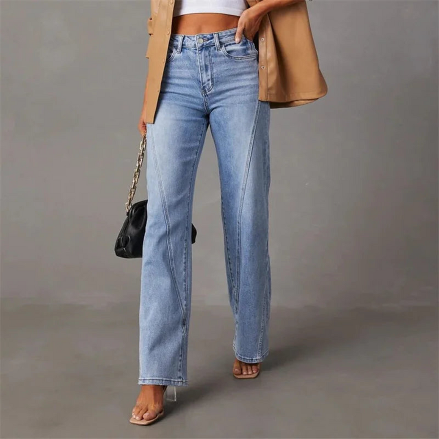 High-Waist Denim Jeans for Women | Wide-Leg