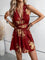 Nara Romper | Floral Print Cross Back Romper