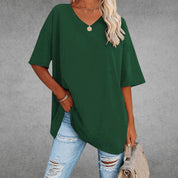 Comfortable Oversized V-Neck T-Shirt for Women