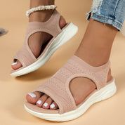 Sport Sandals with Orthopedic Comfort and Knitted Upper for Women
