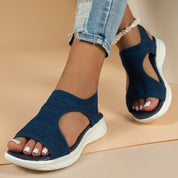Sport Sandals with Orthopedic Comfort and Knitted Upper for Women
