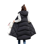 Padded Sleeveless Women's Bodywarmer with Hood