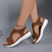 Sport Sandals with Orthopedic Comfort and Knitted Upper for Women