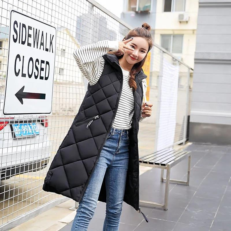 Padded Sleeveless Women's Bodywarmer with Hood