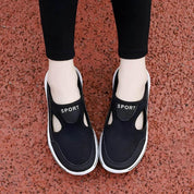 Sporty Mesh Slip-Ons with Open Sides and Flexible Sole