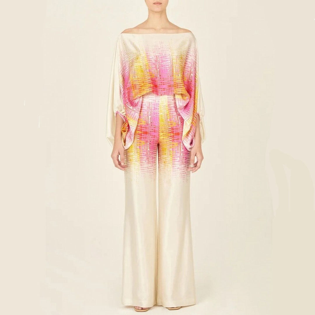 Elegant off-shoulder party jumpsuit with wide legs for women