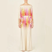 Elegant off-shoulder party jumpsuit with wide legs for women