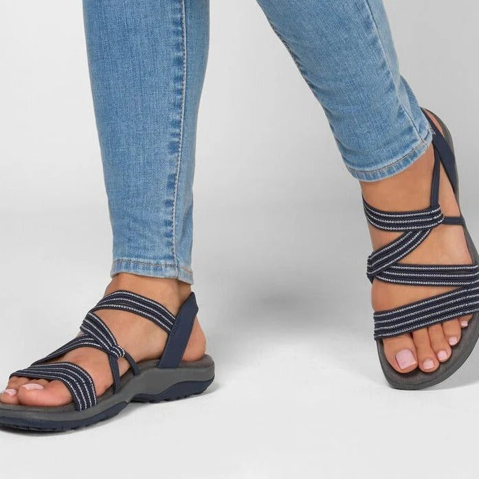 Comfortable Orthopedic Women’s Sandals with Cross Straps