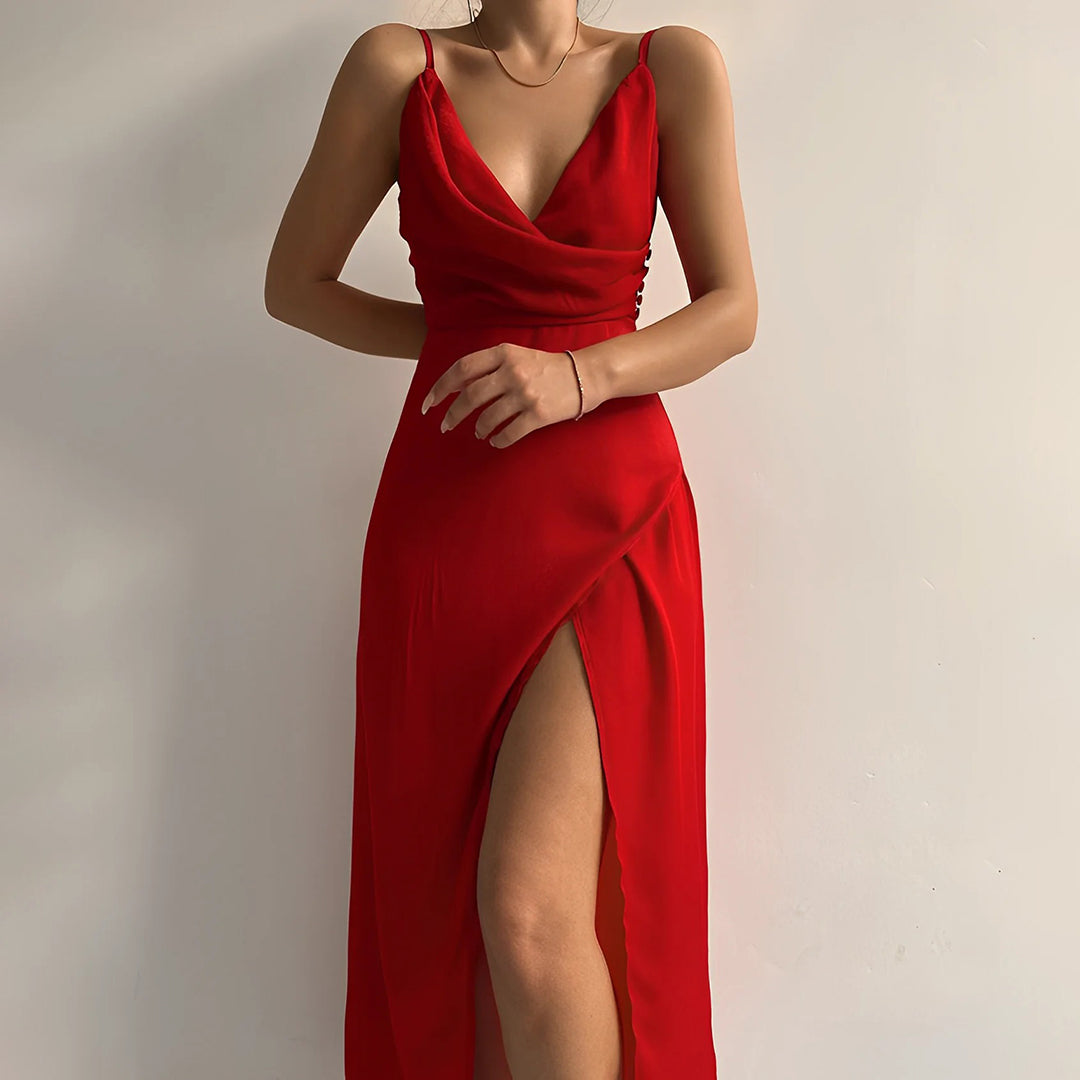 Talitha - Luxe maxi dress with V-neck