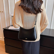 PU Leather Shoulder Bag with Adjustable Strap