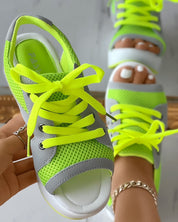 Trendy Sandals With Laces And Thick Sole For Women